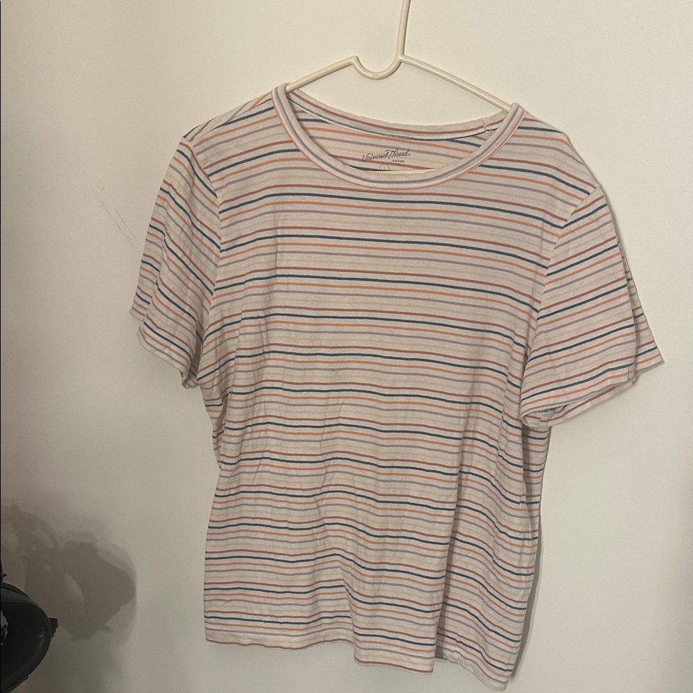 Universal Thread Multicolor Striped Tee